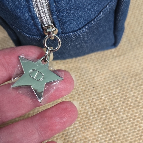 Dior Beauty Denim Blue Cosmetic Pouch NWOT - Picture 2 of 8